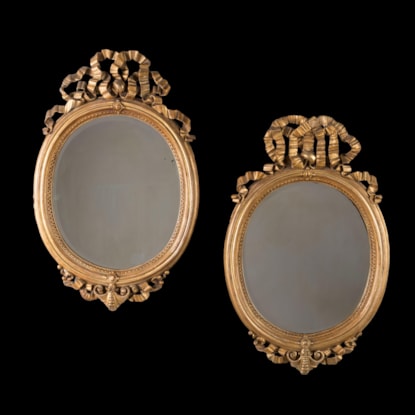 A Rare Pair of Regency Style Wall Mirrors
